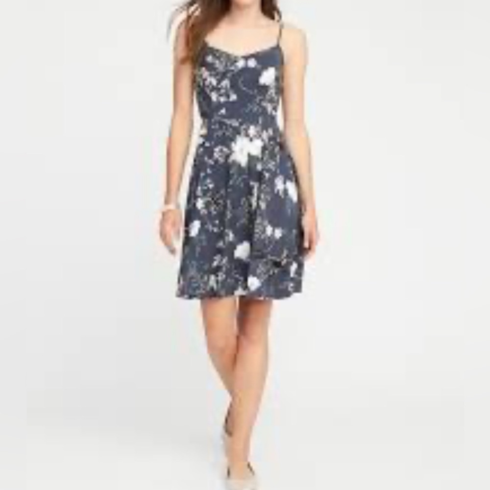 Floral Fit and Flare Cami Dress